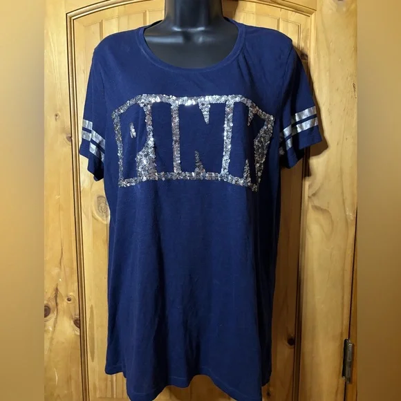 PINK Victoria's Secret Navy Tee - Picture 1 of 3